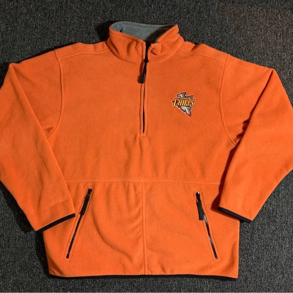 VTG Johnstown Chiefs ECHL Minor League Hockey Fleece Sweatshirt Size S Slapshot